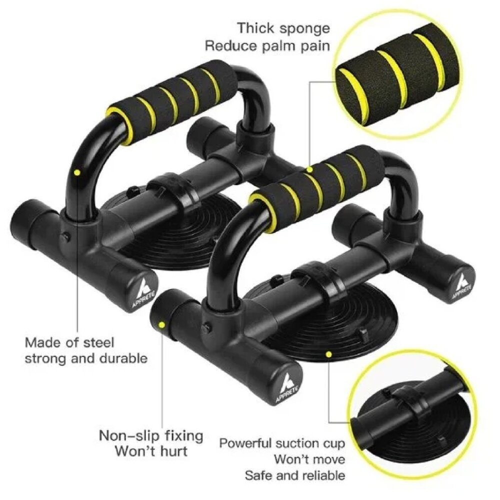 APPRETE Push Up Bars Strength Training, Push Up Handles for Floor Workouts - Picture 2 of 3